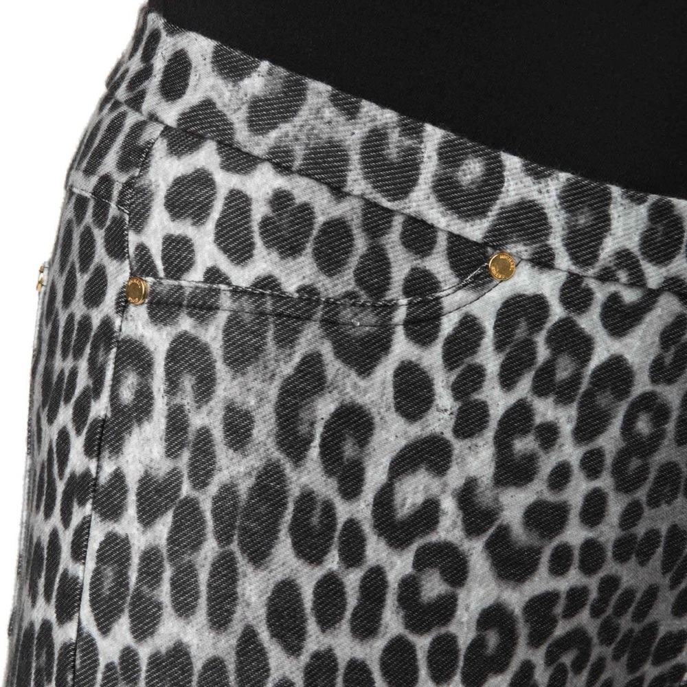Michael Kors Leopard Print Stretch Skinny Leggings Pull-on Pants - Picture 16 of 16
